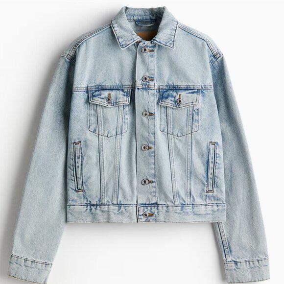 Trucker-Style Jean Jacket - Picture 1 of 4